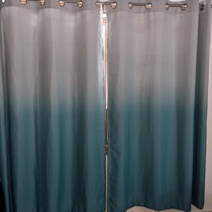 Teal ombre curtains
